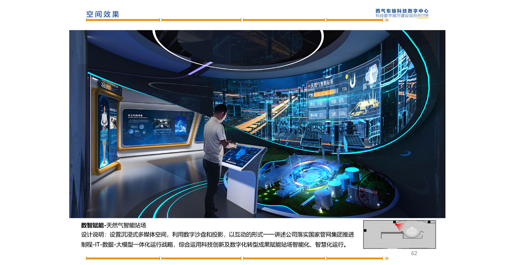 西气东输科技数字中心展厅
